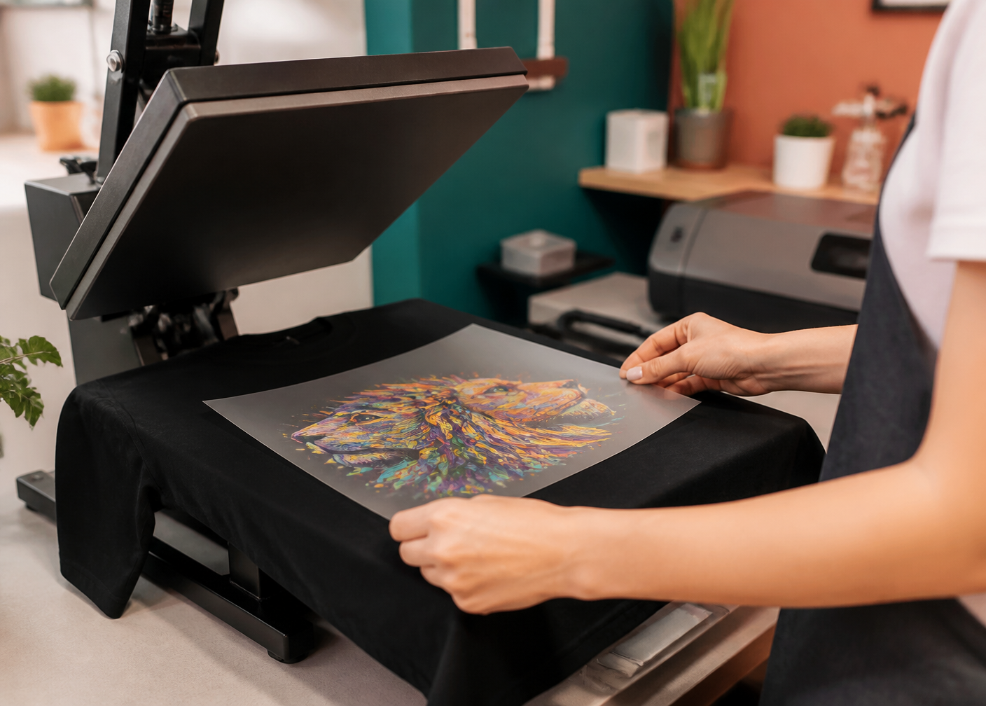Vibrant DTF printed apparel showing full color detail